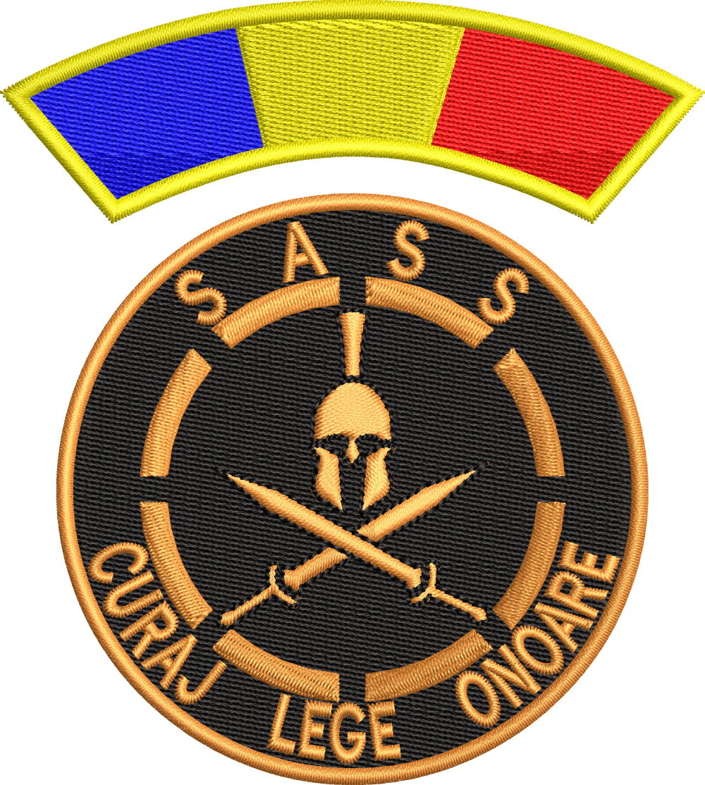 EMBLEMA SASS CU TRICOLOR MANECA